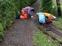 Die Gartenbahn auf der Halde
