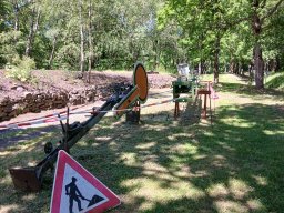 Die Gartenbahn auf der Halde